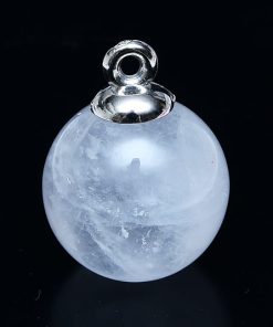 Rund Bergskristall 18mm oborrad