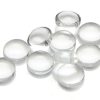 Glascabochoner förstorande rund 8mm, 10st