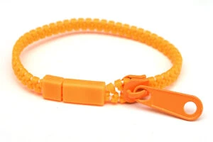 Armbandsstomme Färgglad dragkedja Orange