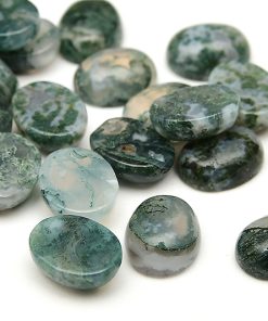 Mossagat Cabochon Oval 10x8mm