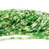 Fasetterade glasrondeller 3x2mm Grön MIX