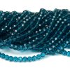 Fasetterade glaspärlor Midnattsblå 6mm