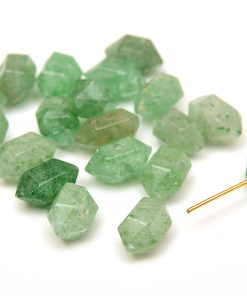 Slipad liten kristallspets, Grön Strawberry Quartz