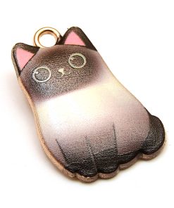 Emaljerad berlock KATT Siames