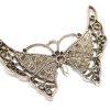 Antiksilver berlock Stor Fjäril med plats för strass