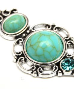 Stor Berlock Droppform med turkosa stenar