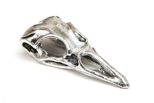 Antik berlock Fågelskalle kranium Platt