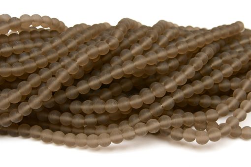 Frostade glaspärlor 6mm Mullvad