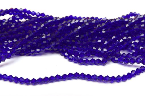 Glaspärlor Bicones 4mm Mörkblå