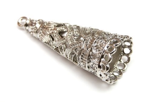 Antiksilver Stor Ändkon 43mm