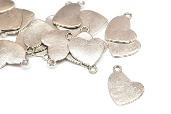 Antiksilver stansbart Hjärta