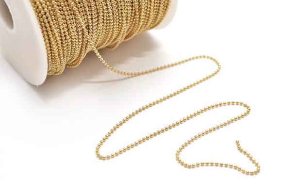 Ljus guld kulkedja 1,5mm