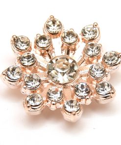 Ljus guld Cabochon med strass