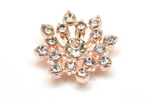 Ljus guld Cabochon med strass