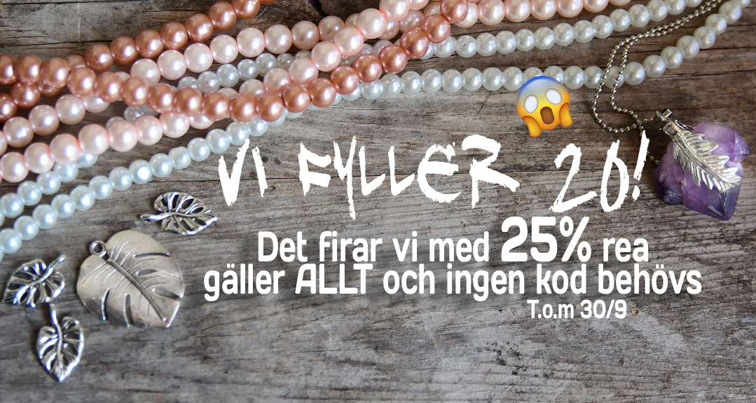 Vi fyller 20år och firar med rea