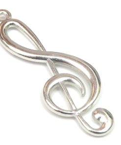 Antiksilver berlock G-klav
